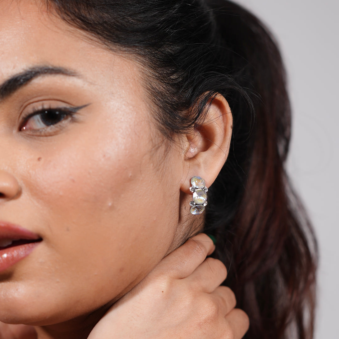 Color Diamond Trio Stud Earrings – Limited Summer Edition Crystals