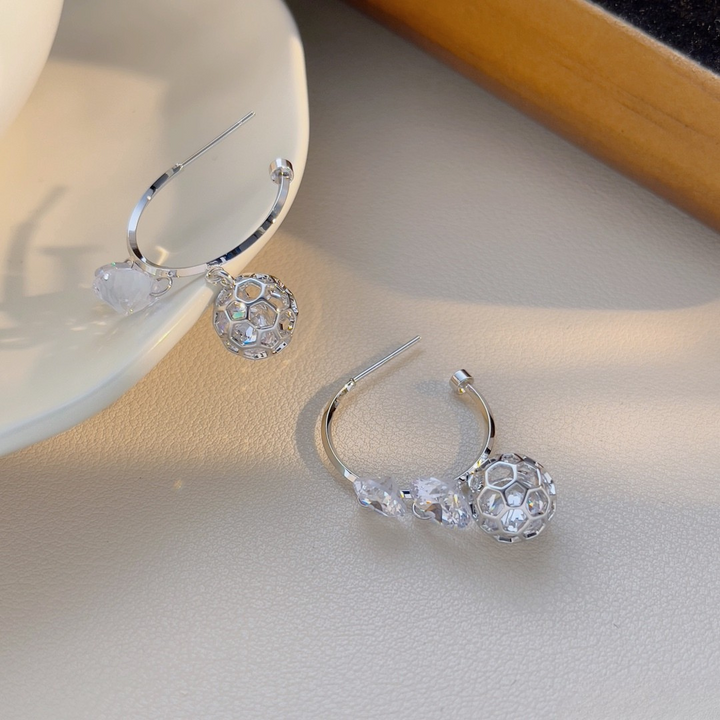 Crystal Galaxy Hoop Earrings