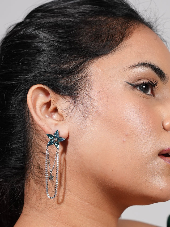 Crystal Star Statement Earrings – Tassel & Cosmic Chain Styles