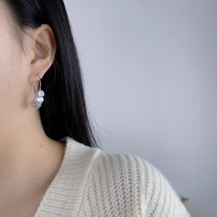 Crystal Galaxy Hoop Earrings