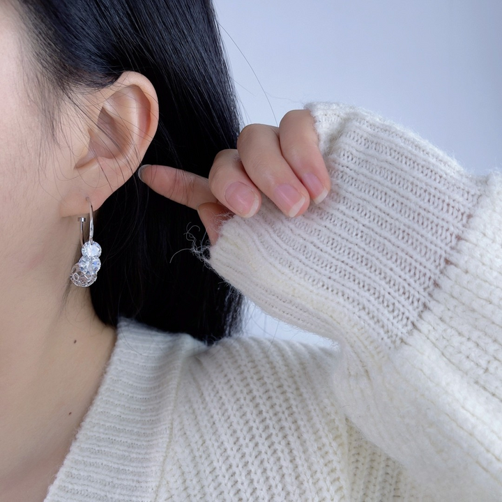 Crystal Galaxy Hoop Earrings