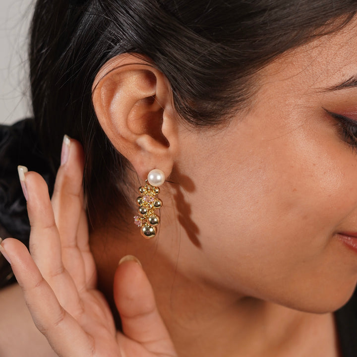 Crystal Bubble Drop Earrings