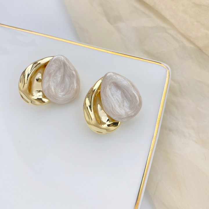 Resin Sculptural Stud Earrings