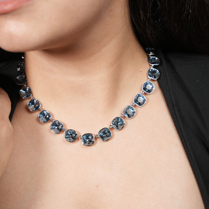 Radiance Cushion-Cut Crystal Necklace