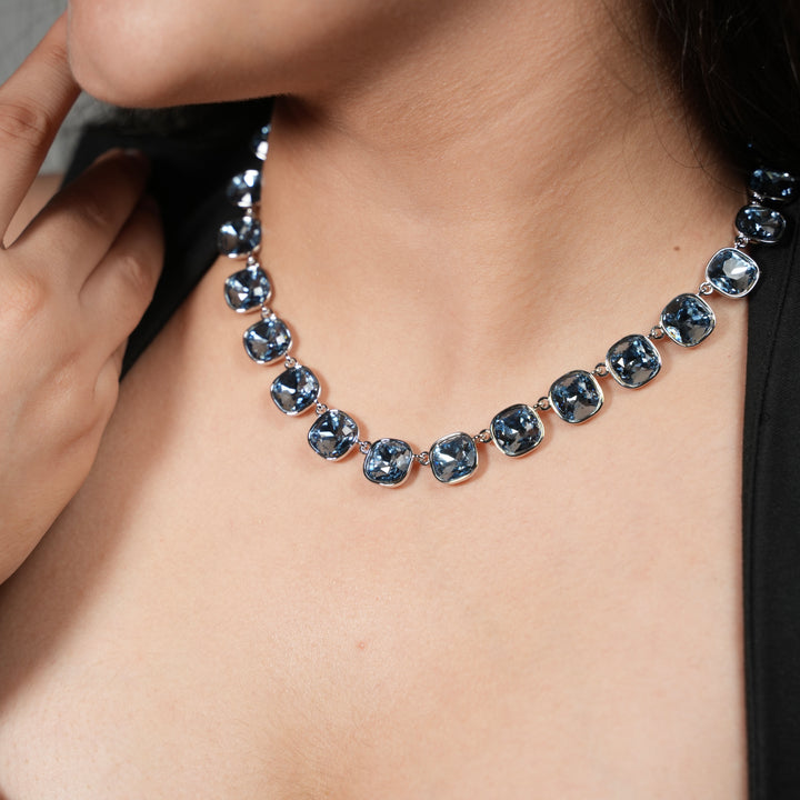 Radiance Cushion-Cut Crystal Necklace