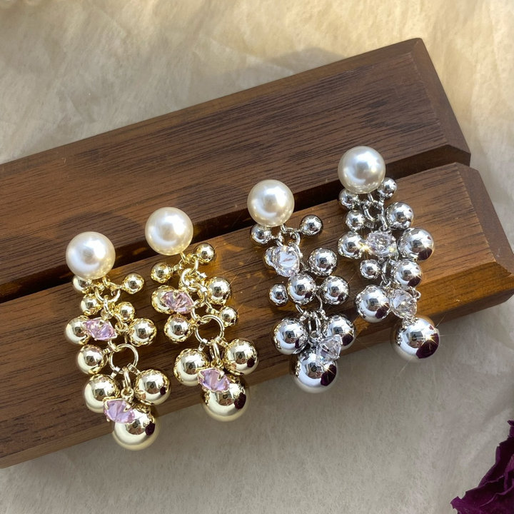 Crystal Bubble Drop Earrings