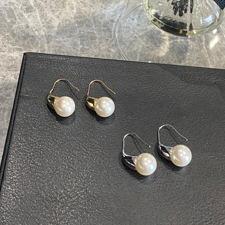Waterdrop Luxe Pearl Hook Earrings