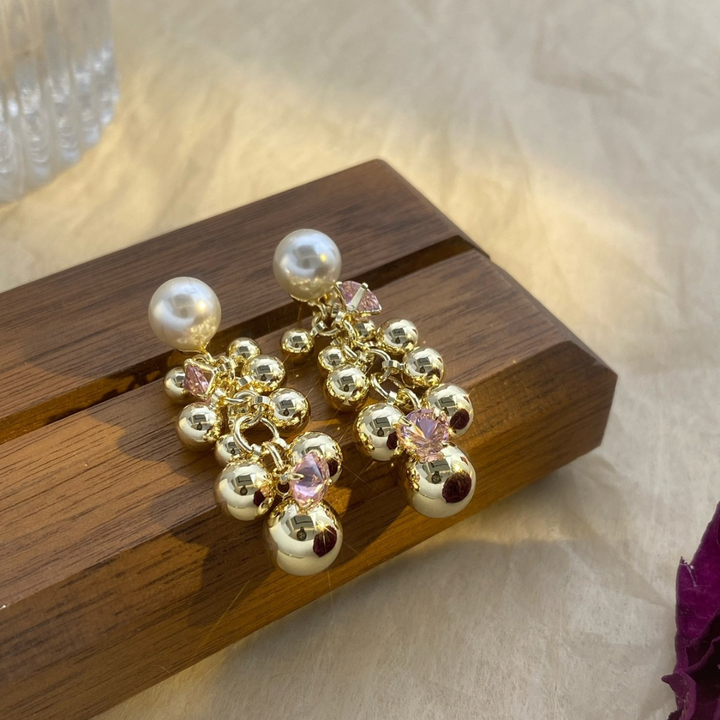 Crystal Bubble Drop Earrings