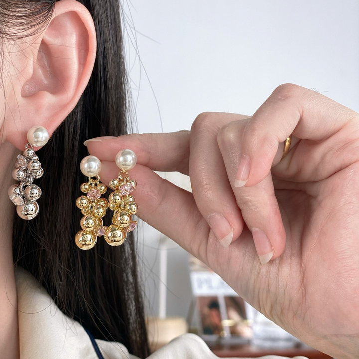 Crystal Bubble Drop Earrings