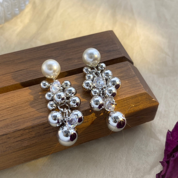 Crystal Bubble Drop Earrings