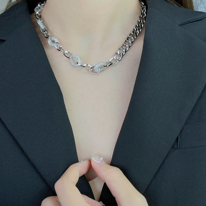 Zenya Bold – Crystal Link Statement Choker