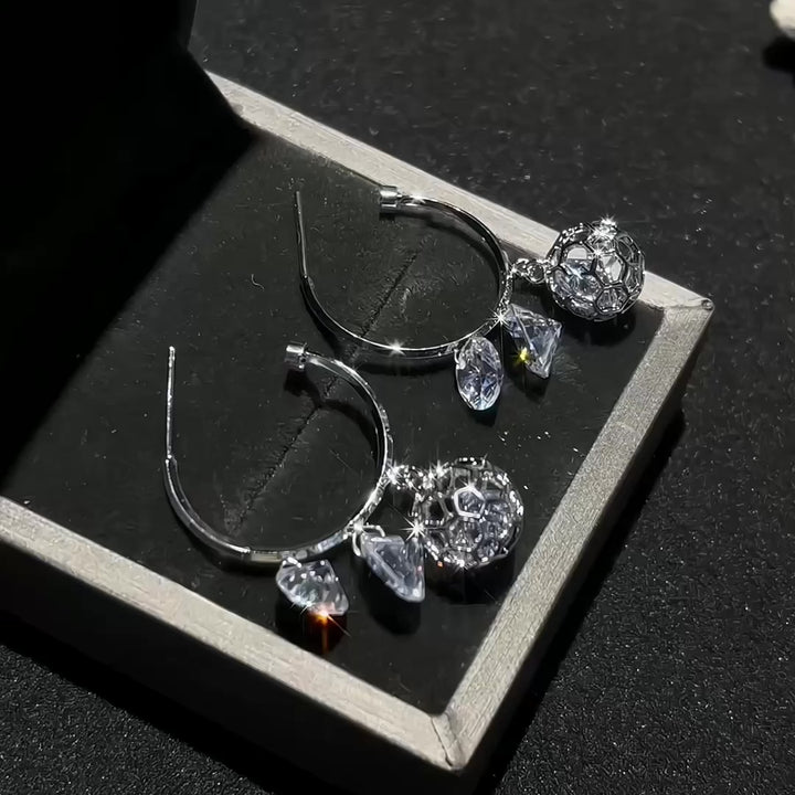 Crystal Galaxy Hoop Earrings