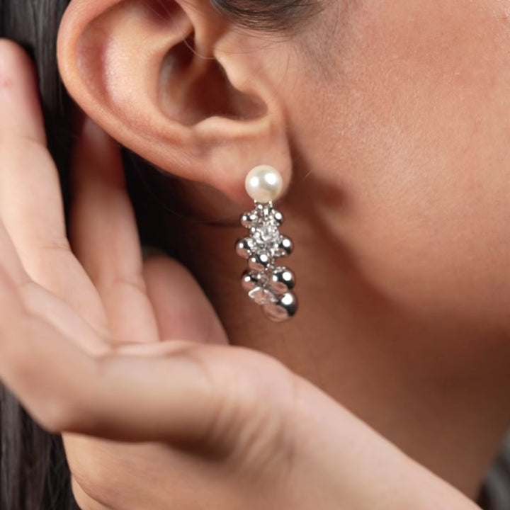 Crystal Bubble Drop Earrings